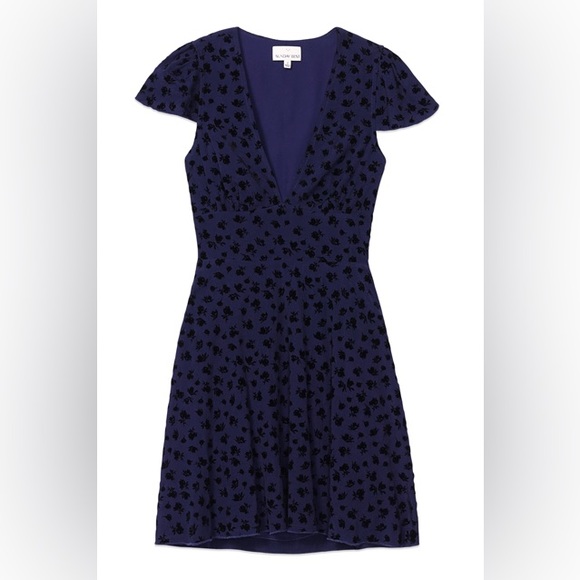 *SOLD* Aritzia Sunday Best Rand Floral Velvet Dress - Picture 2 of 7